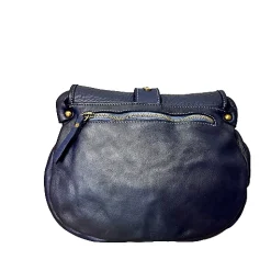 Scarpe di Maremma Borsa Artigianale In Pelle Lavata Con Fibbia*Donna Borse Morbide