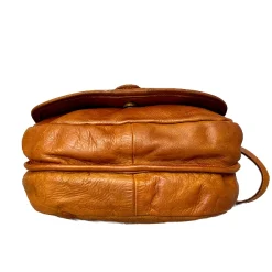 Scarpe di Maremma Borsa Artigianale In Pelle Lavata Con Fibbia*Donna Borse Morbide