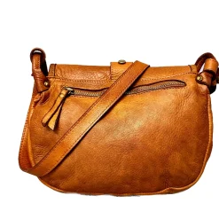 Scarpe di Maremma Borsa Artigianale In Pelle Lavata Con Fibbia*Donna Borse Morbide