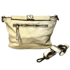 Scarpe di Maremma Borsa Artigianale In Pelle Lavata Con Treccia*Donna Borse Morbide