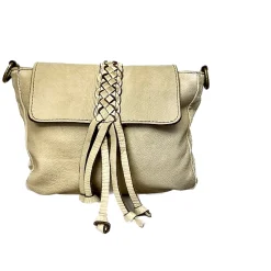 Scarpe di Maremma Borsa Artigianale In Pelle Lavata Con Treccia*Donna Borse Morbide