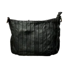Scarpe di Maremma Borsa Artigianale In Pelle Lavata Con Cuciture Decorative*Donna Borse Morbide