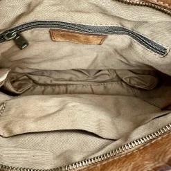 Scarpe di Maremma Borsa Artigianale In Pelle Lavata Con Cuciture Decorative*Donna Borse Morbide