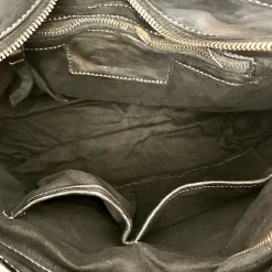 Scarpe di Maremma Borsa Artigianale In Pelle Lavata Con 3 Scomparti*Donna Borse Morbide
