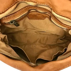 Scarpe di Maremma Borsa Artigianale In Pelle Lavata Con Manico Intrecciato*Donna Borse Morbide