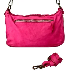 Scarpe di Maremma Borsa Artigianale In Pelle Lavata Con Manico Intrecciato*Donna Borse Morbide