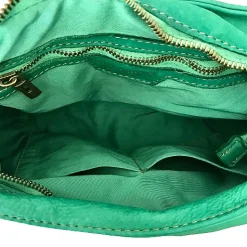 Scarpe di Maremma Borsa Artigianale In Pelle Lavata Con Manico Intrecciato*Donna Borse Morbide
