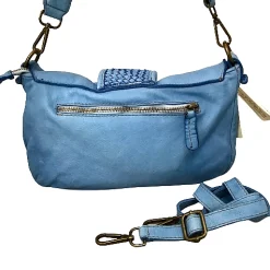 Scarpe di Maremma Borsa Artigianale In Pelle Lavata Con Manico Intrecciato*Donna Borse Morbide
