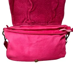 Scarpe di Maremma Borsa Artigianale In Pelle Lavata Con Manico Intrecciato*Donna Borse Morbide