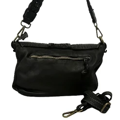Scarpe di Maremma Borsa Artigianale In Pelle Lavata Con Manico Intrecciato*Donna Borse Morbide
