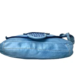 Scarpe di Maremma Borsa Artigianale In Pelle Lavata Con Manico Intrecciato*Donna Borse Morbide