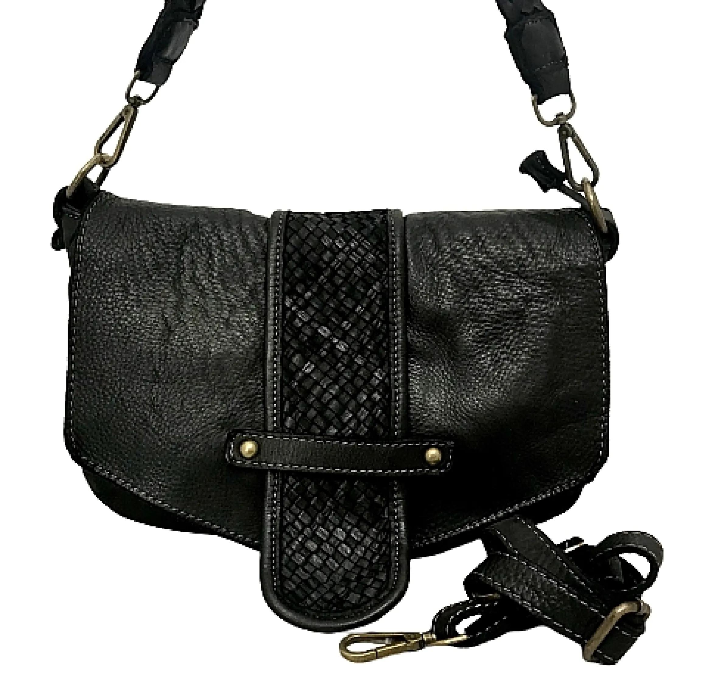 Scarpe di Maremma Borsa Artigianale In Pelle Lavata Con Manico Intrecciato*Donna Borse Morbide
