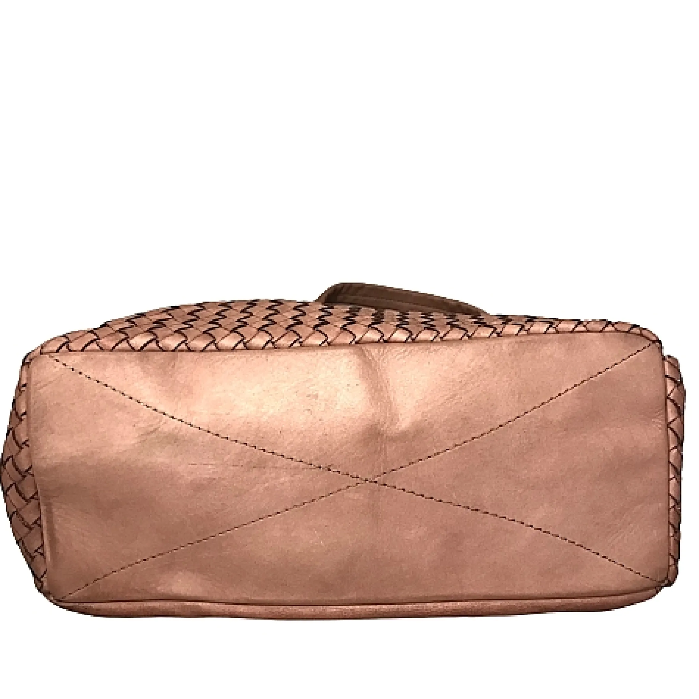 Scarpe di Maremma Borsa Artigianale In Pelle Intrecciata Con Borchiette*Donna Borse Morbide