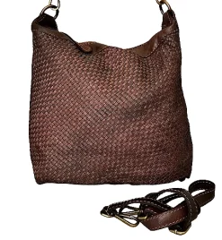 Scarpe di Maremma Borsa Artigianale In Pelle Intrecciata*Donna Borse Morbide