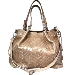 Scarpe di Maremma Borsa Artigianale In Pelle Perlata*Donna Borse Morbide