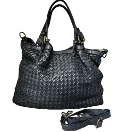 Scarpe di Maremma Borsa Artigianale In Pelle Intrecciata Grande*Donna Borse Morbide