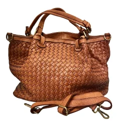 Scarpe di Maremma Borsa Artigianale In Pelle Intrecciata Grande*Donna Borse Morbide