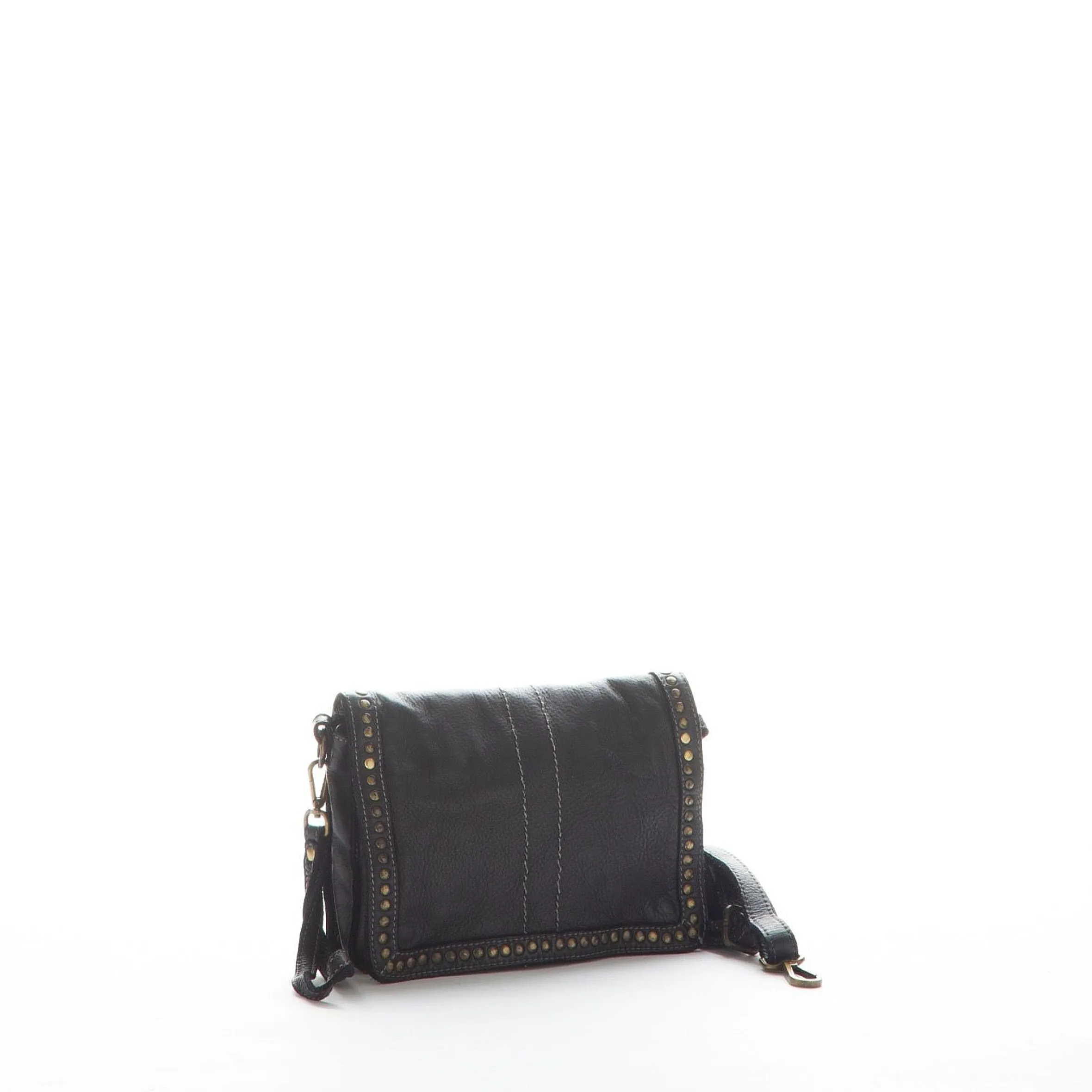 Scarpe di Maremma Borsa Artigianale Lavata Con Borchiette*Donna Borse Morbide