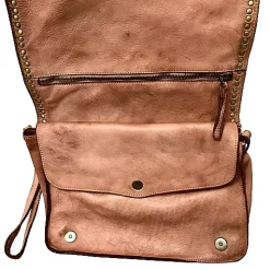 Scarpe di Maremma Borsa Artigianale Lavata Con Borchiette*Donna Borse Morbide