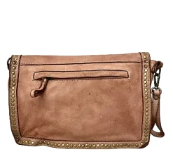 Scarpe di Maremma Borsa Artigianale Lavata Con Borchiette*Donna Borse Morbide