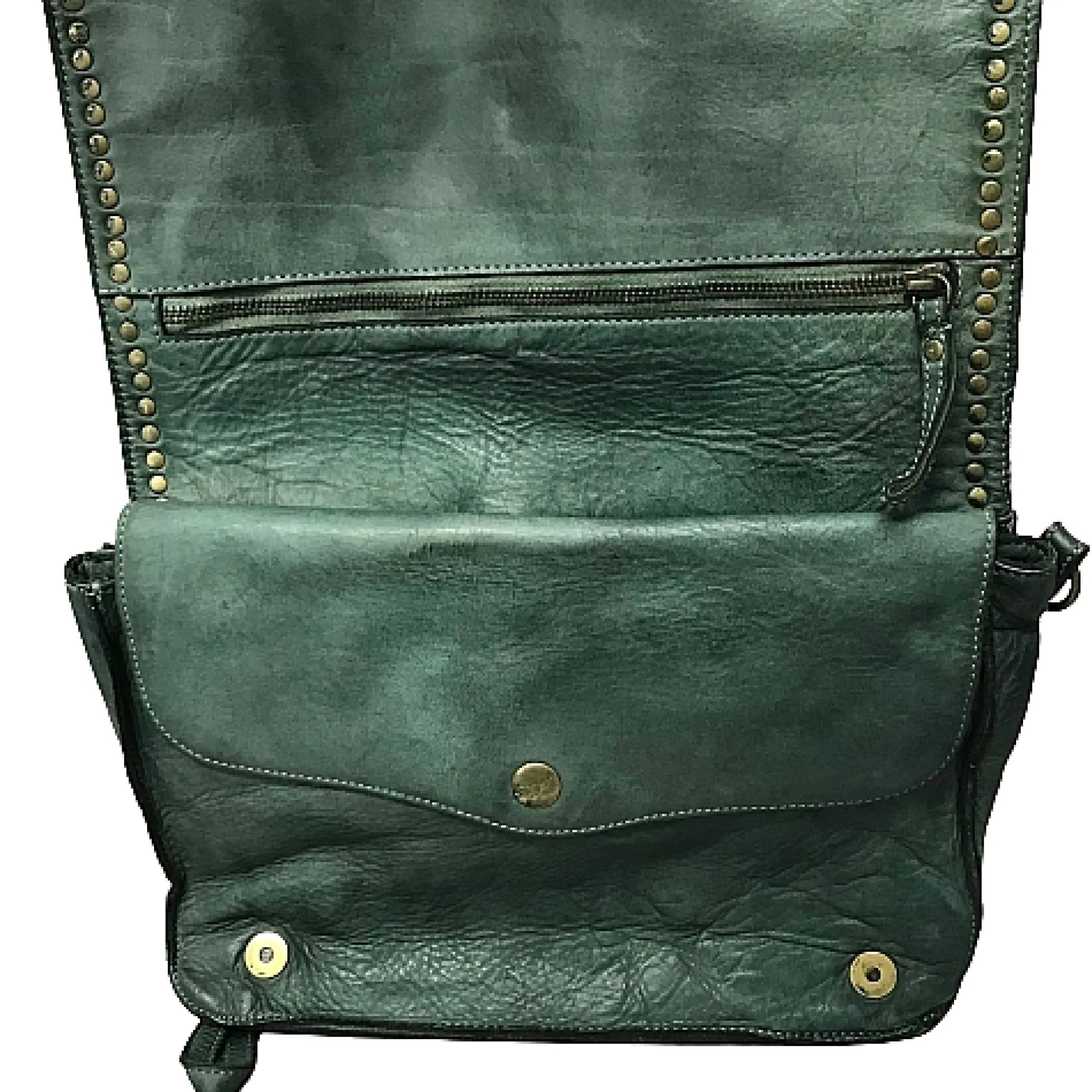 Scarpe di Maremma Borsa Artigianale Lavata Con Borchiette*Donna Borse Morbide