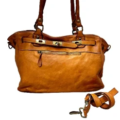 Scarpe di Maremma Borsa Artigianale Mod. Birkin In Pelle Lavata*Donna Borse Morbide