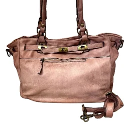 Scarpe di Maremma Borsa Artigianale Mod. Birkin In Pelle Lavata*Donna Borse Morbide