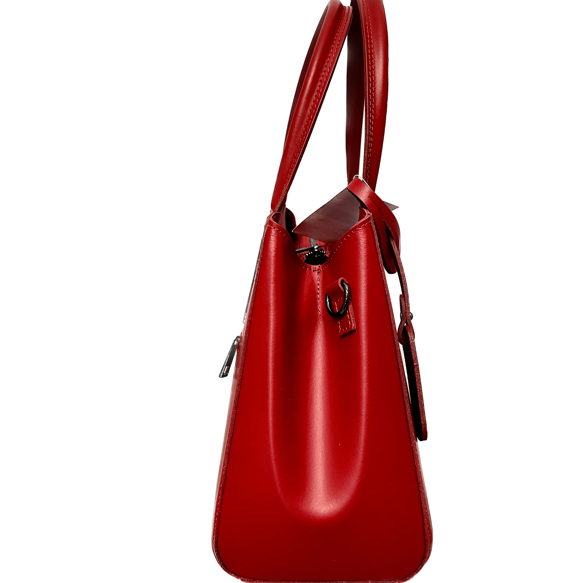 Scarpe di Maremma Borsa Artigianale Rigida In Pelle Liscia*Donna Borse Rigide