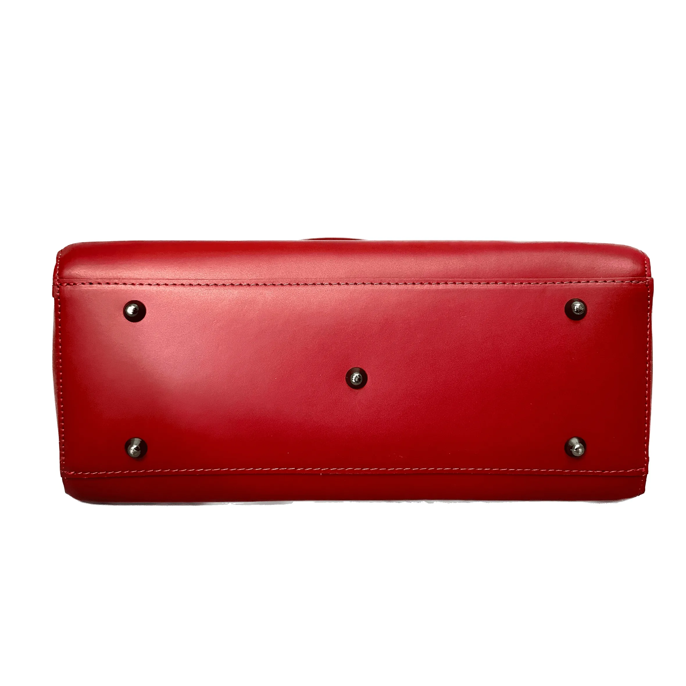 Scarpe di Maremma Borsa Artigianale Rigida In Pelle Liscia*Donna Borse Rigide