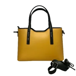 Scarpe di Maremma Borsa Artigianale Rigida In Pelle Liscia*Donna Borse Rigide