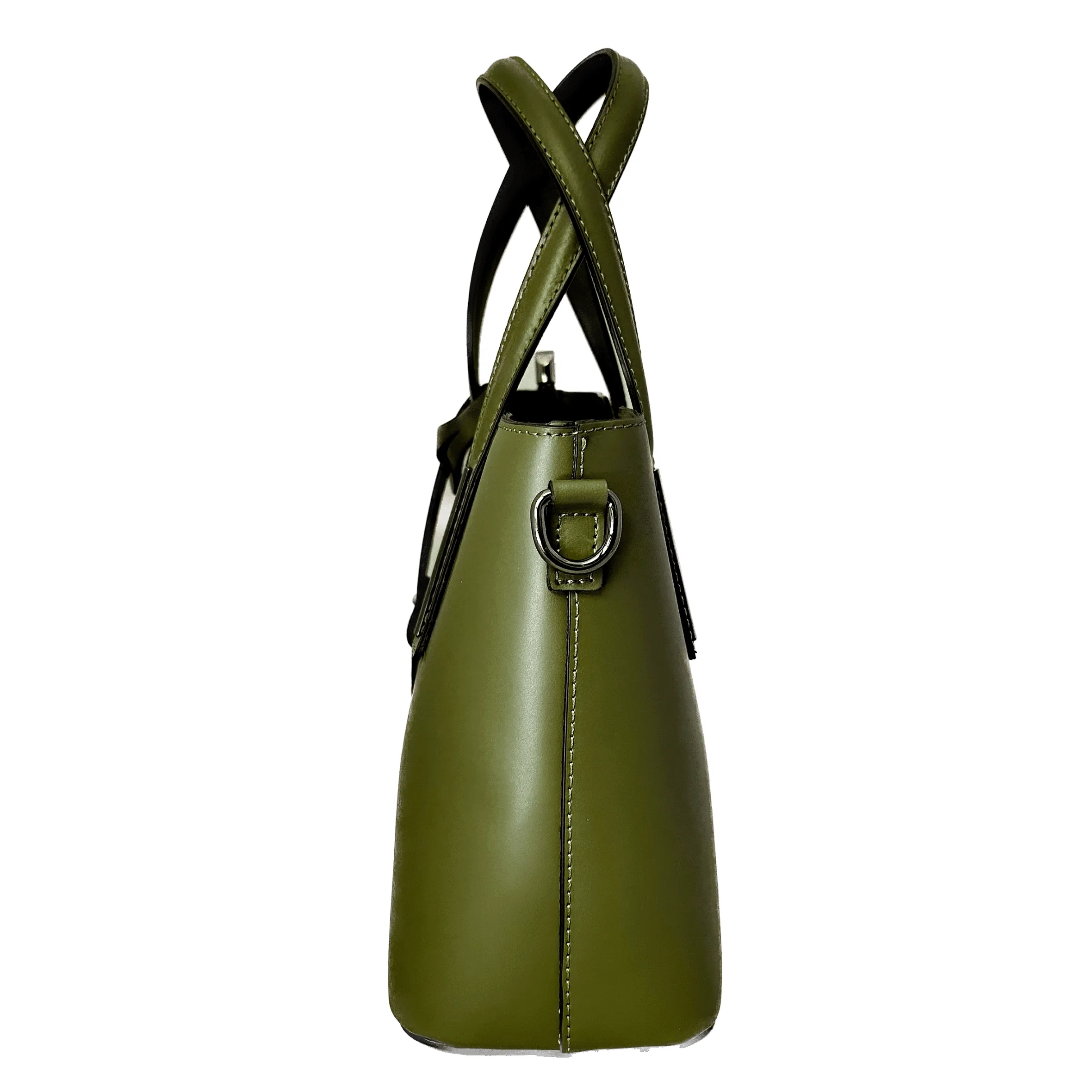 Scarpe di Maremma Borsa Artigianale Rigida In Pelle Liscia*Donna Borse Rigide