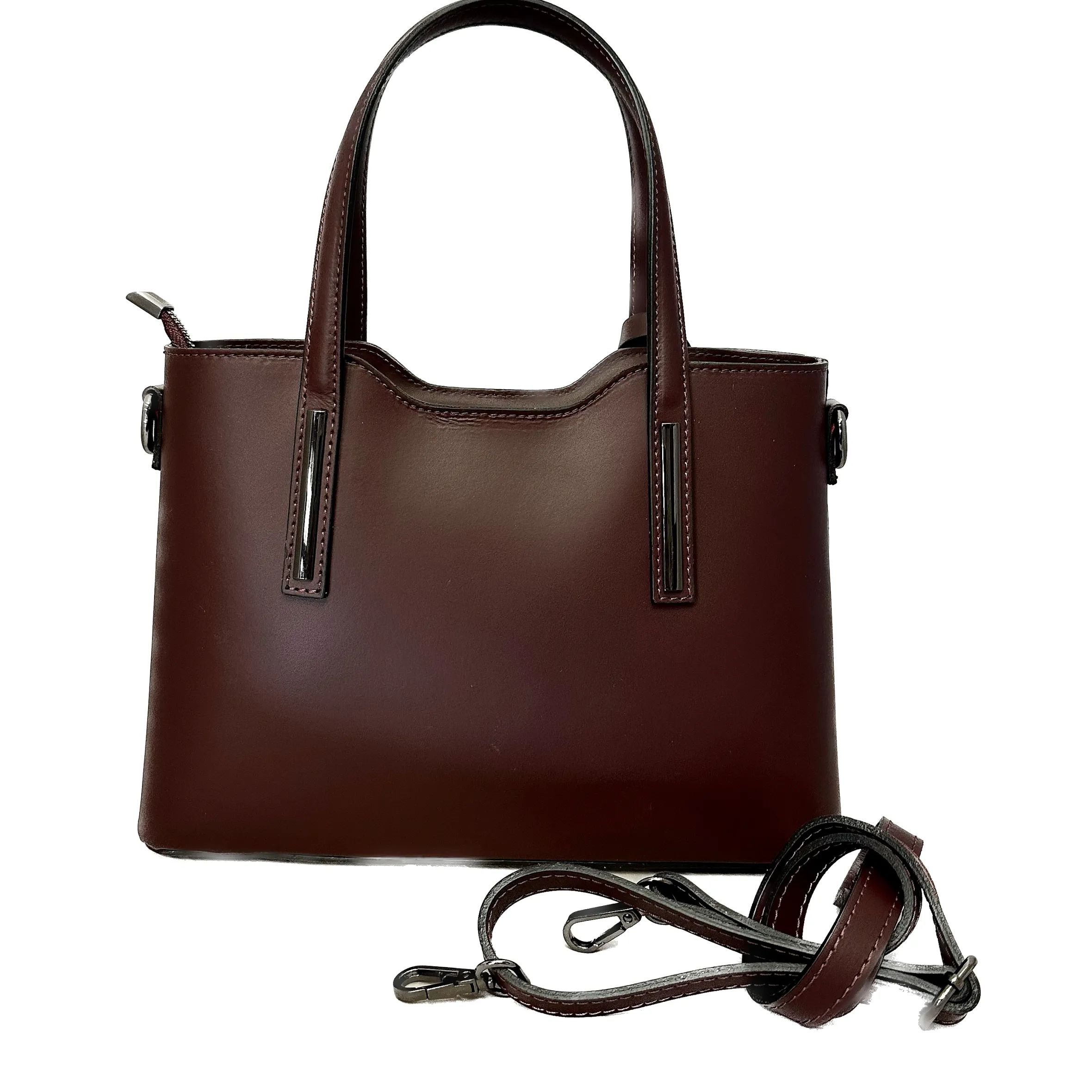 Scarpe di Maremma Borsa Artigianale Rigida In Pelle Liscia*Donna Borse Rigide