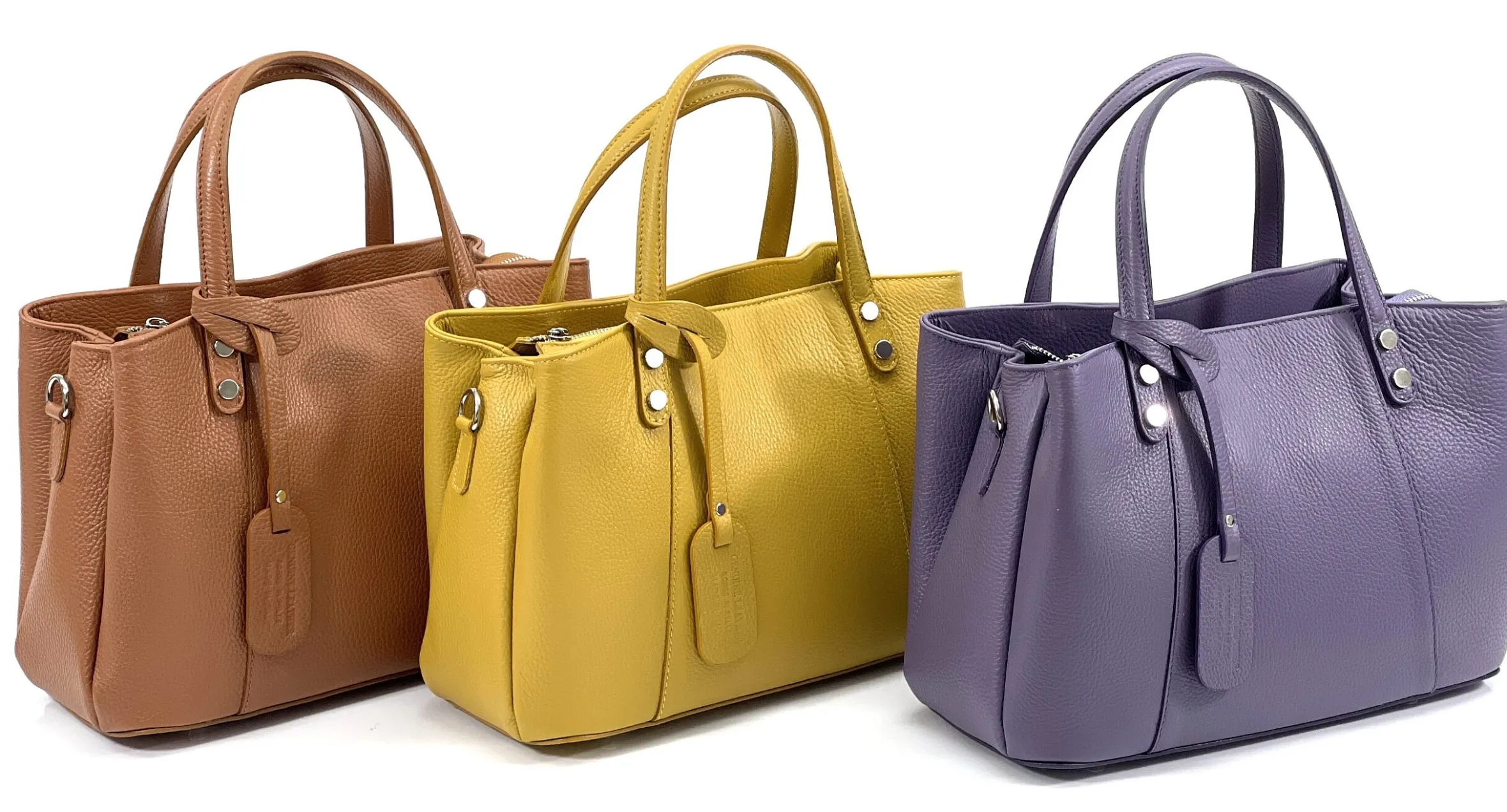 Scarpe di Maremma Borsa Artigianale Rigida Tre Scomparti*Donna Borse Rigide
