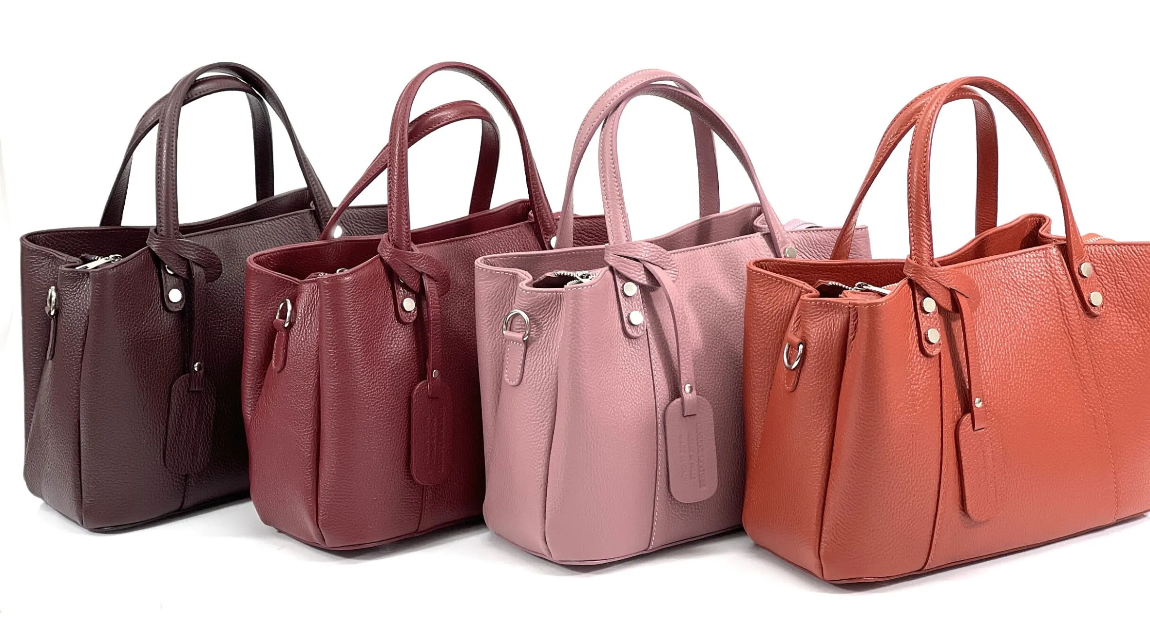 Scarpe di Maremma Borsa Artigianale Rigida Tre Scomparti*Donna Borse Rigide