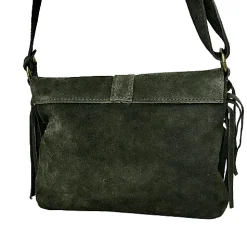 Scarpe di Maremma Borsa Con Frange In Camoscio Verde*Donna Borse Morbide