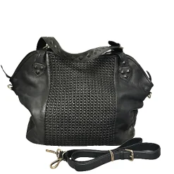 Scarpe di Maremma Borsa Grande Artigianale In Pelle Intrecciata*Donna Borse Morbide