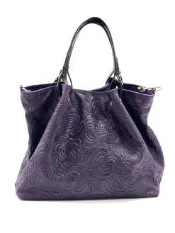 Scarpe di Maremma Borsa In Pelle Artigianale Decorazione Floreale*Donna Borse Morbide