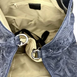 Scarpe di Maremma Borsa In Pelle Artigianale Decorazione Floreale*Donna Borse Morbide
