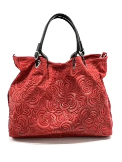 Scarpe di Maremma Borsa In Pelle Artigianale Decorazione Floreale*Donna Borse Morbide