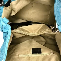Scarpe di Maremma Borsa In Pelle Artigianale Decorazione Floreale*Donna Borse Morbide
