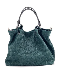 Scarpe di Maremma Borsa In Pelle Artigianale Decorazione Floreale*Donna Borse Morbide