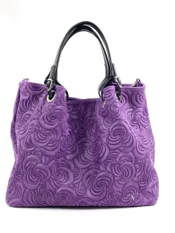 Scarpe di Maremma Borsa In Pelle Artigianale Decorazione Floreale*Donna Borse Morbide