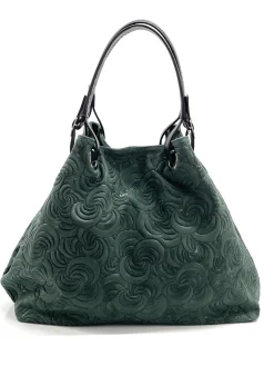 Scarpe di Maremma Borsa In Pelle Artigianale Decorazione Floreale*Donna Borse Morbide