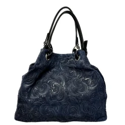 Scarpe di Maremma Borsa In Pelle Artigianale Decorazione Floreale*Donna Borse Morbide