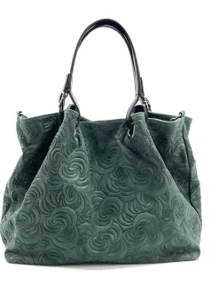 Scarpe di Maremma Borsa In Pelle Artigianale Decorazione Floreale*Donna Borse Morbide