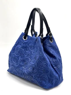 Scarpe di Maremma Borsa In Pelle Artigianale Decorazione Floreale*Donna Borse Morbide