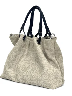 Scarpe di Maremma Borsa In Pelle Artigianale Decorazione Floreale*Donna Borse Morbide