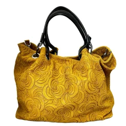 Scarpe di Maremma Borsa In Pelle Artigianale Decorazione Floreale*Donna Borse Morbide