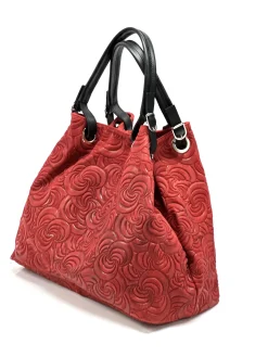 Scarpe di Maremma Borsa In Pelle Artigianale Decorazione Floreale*Donna Borse Morbide