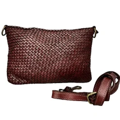 Scarpe di Maremma Borsa In Pelle Intrecciata Con Tracolla*Donna Borse Morbide